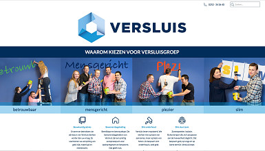 Gloednieuwe website voor Versluis