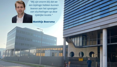 Van schoolgebouw naar opvanglocatie 