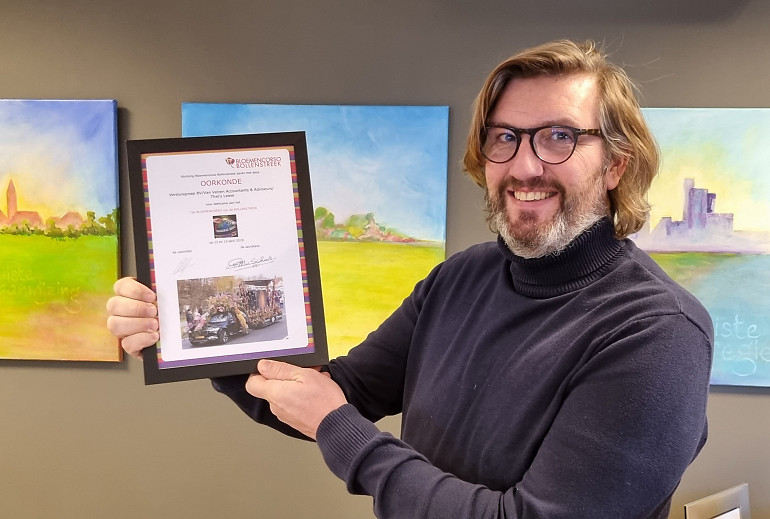 De bloemenwagen waar Versluis mee schittert