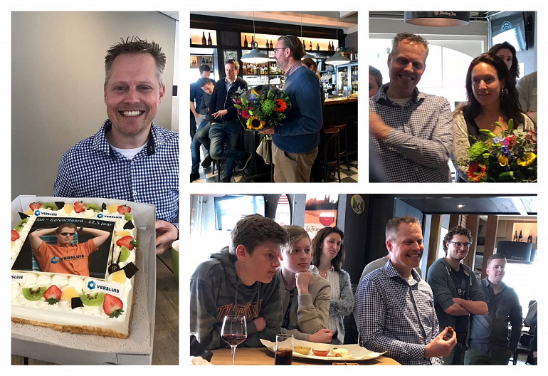 Jubileum Jan van Heiningen 12 1/2 jaar bij Versluis