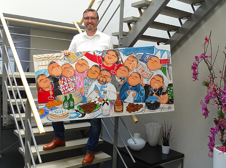 Cadeau voor Albert 15-jarig bestaan